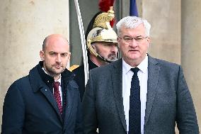 Jean-Noel Barrot with Andrii Sybiha at the Elysee FA