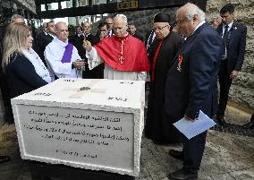Pope Leo XIV Meets Religious at the Shrine of Our Lady of Lebanon - Lebanon
