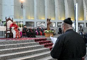 Pope Leo XIV Meets Religious at the Shrine of Our Lady of Lebanon - Lebanon