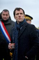 Mathieu Lefevre On A Ministerial Visit To Merville-Franceville - France