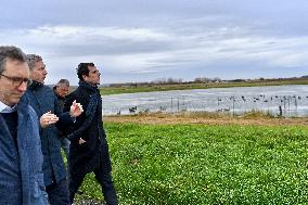 Mathieu Lefevre On A Ministerial Visit To Merville-Franceville - France