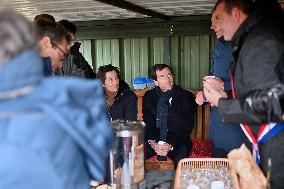 Mathieu Lefevre On A Ministerial Visit To Merville-Franceville - France