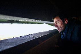 Mathieu Lefevre On A Ministerial Visit To Merville-Franceville - France