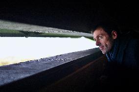 Mathieu Lefevre On A Ministerial Visit To Merville-Franceville - France