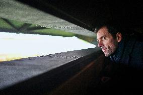 Mathieu Lefevre On A Ministerial Visit To Merville-Franceville - France