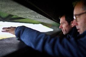 Mathieu Lefevre On A Ministerial Visit To Merville-Franceville - France