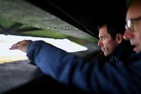 Mathieu Lefevre On A Ministerial Visit To Merville-Franceville - France