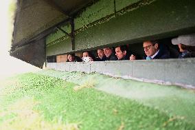 Mathieu Lefevre On A Ministerial Visit To Merville-Franceville - France