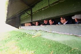 Mathieu Lefevre On A Ministerial Visit To Merville-Franceville - France