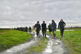 Mathieu Lefevre On A Ministerial Visit To Merville-Franceville - France