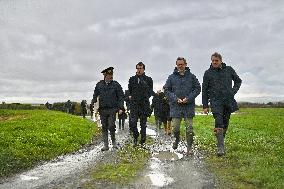 Mathieu Lefevre On A Ministerial Visit To Merville-Franceville - France