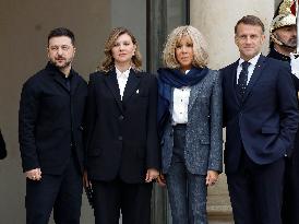 President Macron Welcomes President Zelensky - Paris