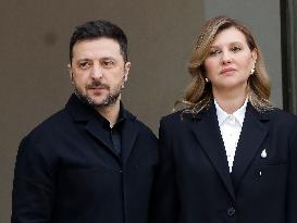 President Macron Welcomes President Zelensky - Paris