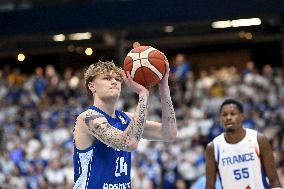 FIBA World Cup basketball qualifying match Finland vs France