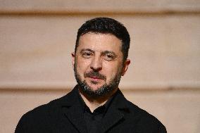 Macron and Zelensky Press Conference - Paris