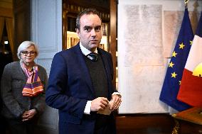 Presser of French PM Lecornu After The Defense Commission Meeting - Paris