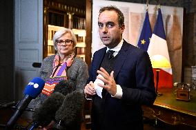 Presser of French PM Lecornu After The Defense Commission Meeting - Paris