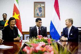 Dutch Royals Visit Suriname - Day 1