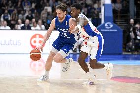 FIBA World Cup basketball qualifying match Finland vs France