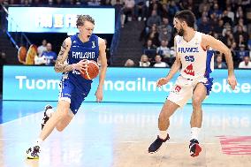 FIBA World Cup basketball qualifying match Finland vs France