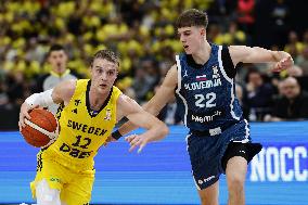 BASKETBALL WORLD CUP QUALIFYER SWEDEN-SLOVENIA