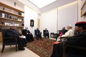 Pope Leo XIV Meets Muslim and Druze Religious Leaders - Lebanon