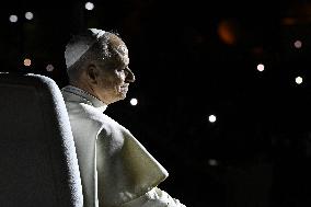 Pope Leo XIV Meets With Young People in Bkerke - Lebanon