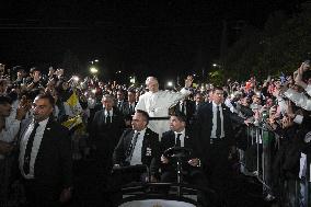 Pope Leo XIV Meets With Young People in Bkerke - Lebanon