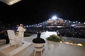 Pope Leo XIV Meets With Young People in Bkerke - Lebanon