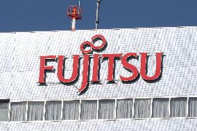 Fujitsu signboard and logo
