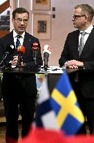 Finnish and Swedish Prime Ministers visit Hanasaari Cultural Center