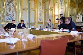 Zelensky Held a Joint Phone Call with European Leaders and the NATO Secretary General - Paris