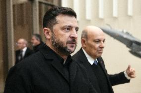 Zelensky Visits Dassault Aviation With Dassault CEO - Cergy-Pontoise