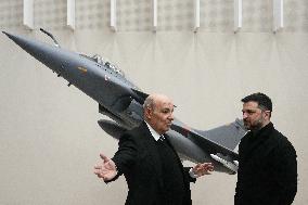 Zelensky Visits Dassault Aviation With Dassault CEO - Cergy-Pontoise