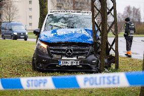 Traffic accident involving police