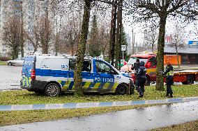 Traffic accident involving police