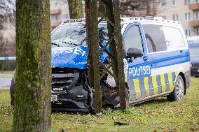 Traffic accident involving police