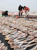 Locals Airing Fish - China