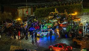 Parade of tractors