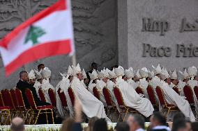 Pope Leo XIV Leads A Holy Mass at Beirut's Waterfront - Lebanon