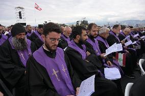 Pope Leo XIV Leads A Holy Mass at Beirut's Waterfront - Lebanon
