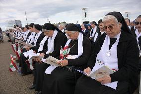 Pope Leo XIV Leads A Holy Mass at Beirut's Waterfront - Lebanon