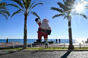 Illustration - South of France During Christmas Season