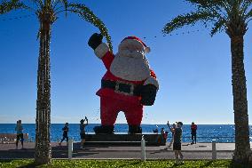 Illustration - South of France During Christmas Season