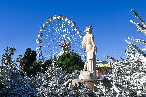 Illustration - South of France During Christmas Season