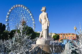 Illustration - South of France During Christmas Season