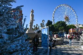 Illustration - South of France During Christmas Season