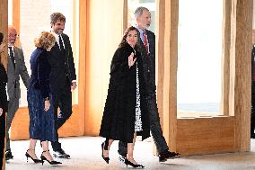 Royal Couple at Queen Victoria Eugenia Exhibition - Madrid