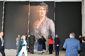 Royal Couple at Queen Victoria Eugenia Exhibition - Madrid