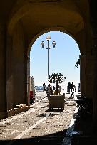 Illustration - South of France During Christmas Season